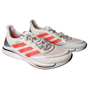 Adidas Supernova Cloud Foam‎ Running Shoe Women's Size 10.5 White Orange Sneaker